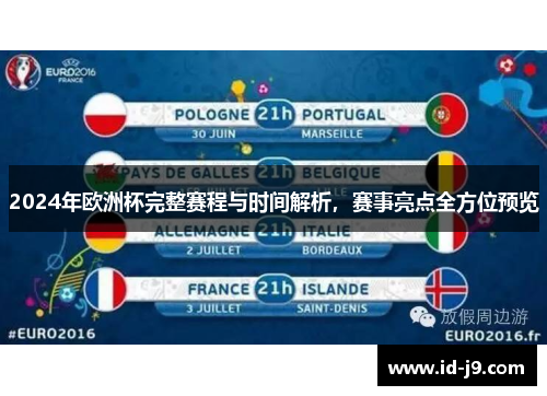2024年欧洲杯完整赛程与时间解析，赛事亮点全方位预览